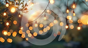 String Lights in the Evening