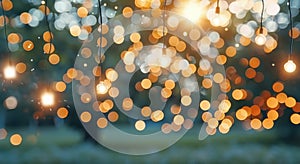 String Lights in the Evening