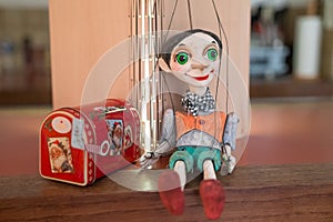 String operated puppet marionette from Prague Czech Republic