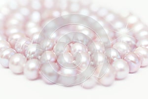 String of pearls delicate pink color