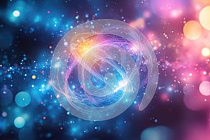 String theory : depiction of quantum strings, showcasing the subtle, dynamic interactions at heart of universe's