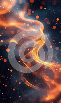 String theory : depiction of quantum strings, showcasing the subtle, dynamic interactions at heart of universe's