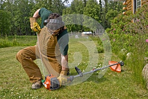 String Trimmer - Starting