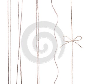 String twine rope isolated. photo