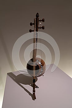 The stringed instrument of Azerbaijan folk music is the kamancha