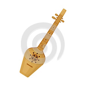 Stringed Musical Instrument as Georgia Country Attribute Vector Illustration