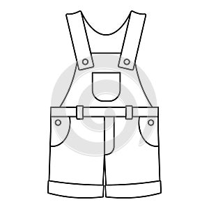 Strip pants icon, outline style