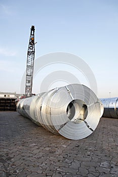 Strip steel and channel steel