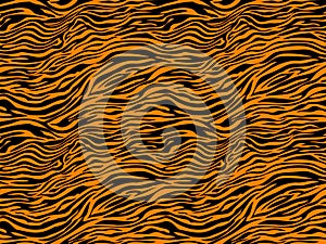 Stripe animals jungle tiger fur texture pattern seamless repeating orange yellow black photo