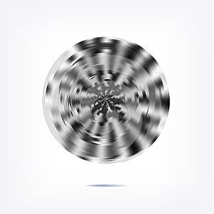 Stripe circle background, abstract pattern. Radial graphic element