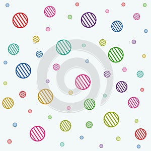 Stripe circles texture