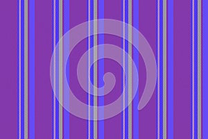 Stripe fabric pattern of lines background texture with a vertical textile vector seamless