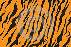 Stripe jungle tiger fur texture pattern repeating orange yellow black