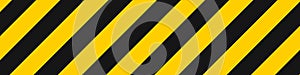 Stripe line background vector illustration. Diagonal yellow and black stripe lines pattern.