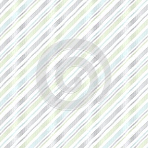Stripe pattern seamless pastel multicolored vector for spring summer in blue, green, grey, white. Slim thin frequent lines.