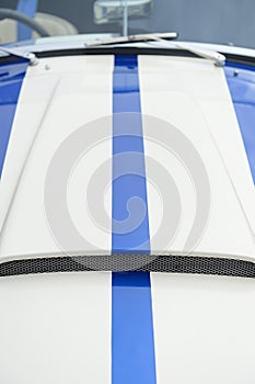 Stripe on sports car