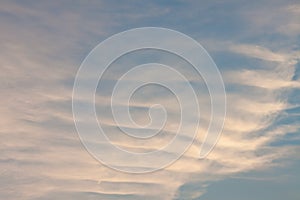 Stripe twilight clouds