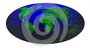 Stripe world globe 1