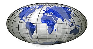 Stripe world globe 5