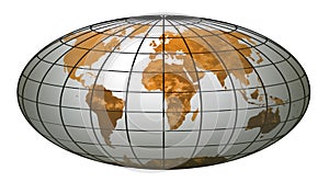 Stripe world globe 6