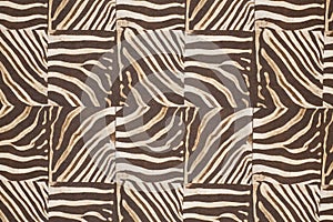 Striped animal pattern composed of square