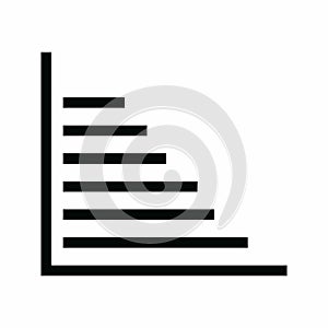 Striped Bars icon vector