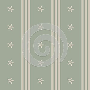 Striped blue green vintage victorian retro style wallpaper with stars macro