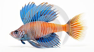Striped Blue Royal Surgeon: A Stunning Fish With Bold Chromaticity