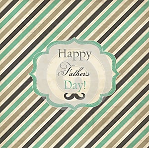 Striped card for Fathers Day