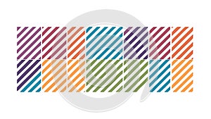 Striped Color Blocks Abstract Pattern, Geometric Background, vector design Generative AI