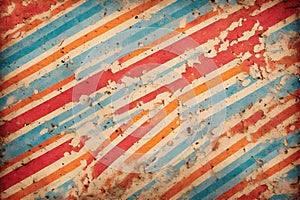 striped colored background in grunge style