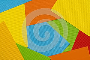 Striped colored embossed paper