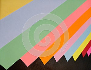 Striped colored paper