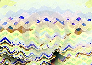 Striped wave colorful textured background