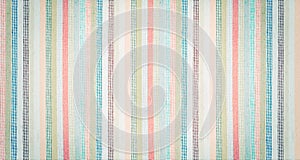Striped colorful fabric textured vintage background photo