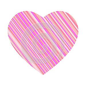Striped heart