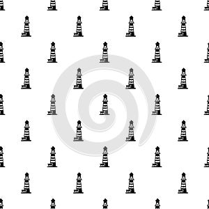 Striped lighthouse pattern vector seamless