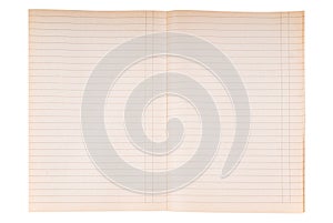 Striped notebook paper texture