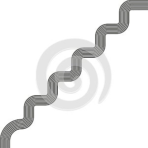 irregular abstract rounded waves