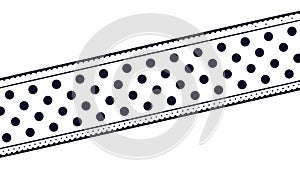 Striped Pattern Ribbon Border Vector Design Element, vector design Generative AI