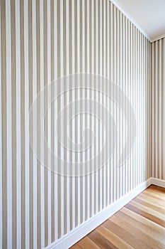 Striped pattern on a white wall
