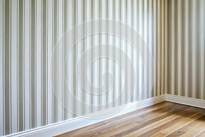 Striped pattern on a white wall
