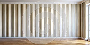 Striped pattern on a white wall