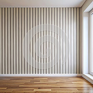 Striped pattern on a white wall