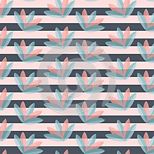 Striped petal soft pattern
