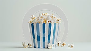 The striped popcorn container.AI generated image