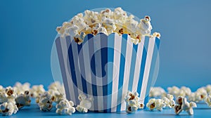 The striped popcorn container.AI generated image