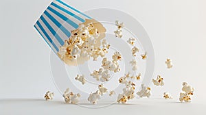 The striped popcorn container.AI generated image