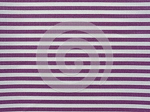 Striped purple and white cotton fabric texture background