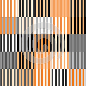 Striped seamless pattern. Abstract background elegant colorful lines. Orange, grey, black and white color. Endless pattern for